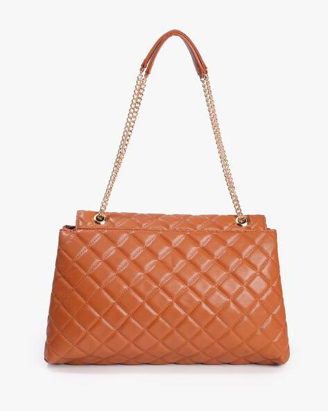 LAVIE Quilted Eden Shoulder Bag with Flap Closure