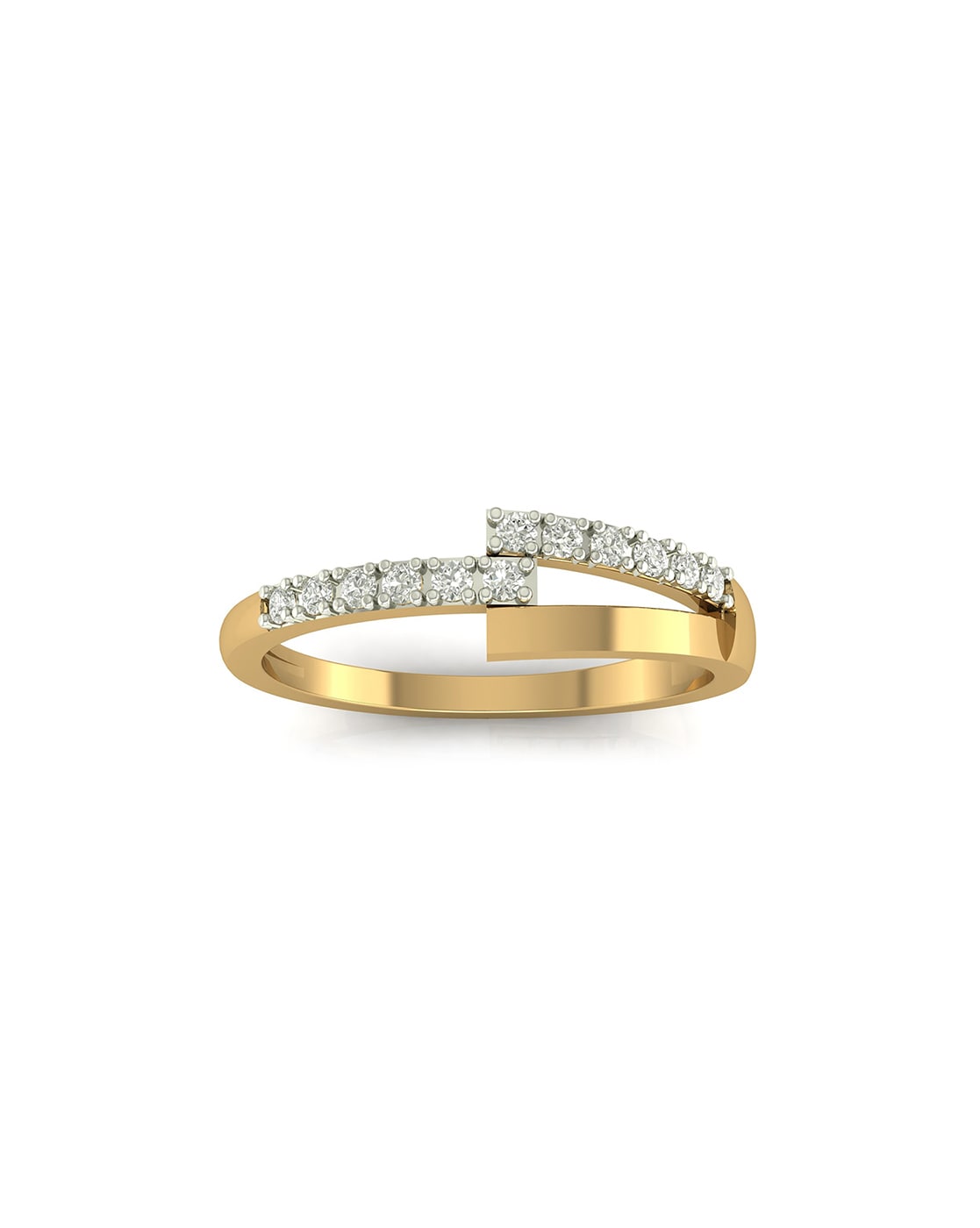 Buy quality Classic Single Line Diamond Band Ring in 18K Rose Gold 0LR172  in Pune