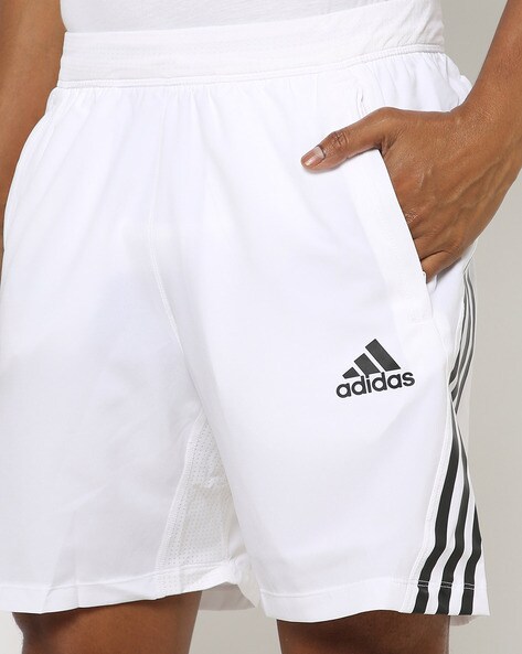 adidas white shorts with pockets