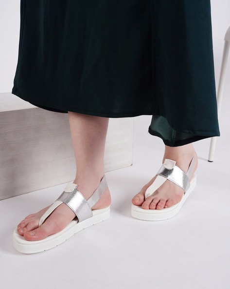 Buy White Flat Sandals for Women by Steppings Online