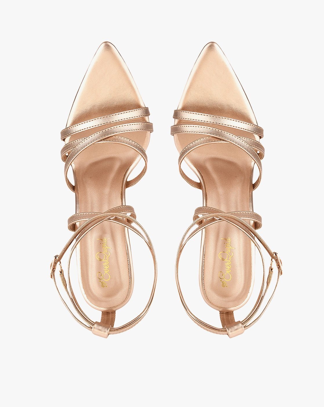 Faith delly rose gold strappy best sale heeled sandals