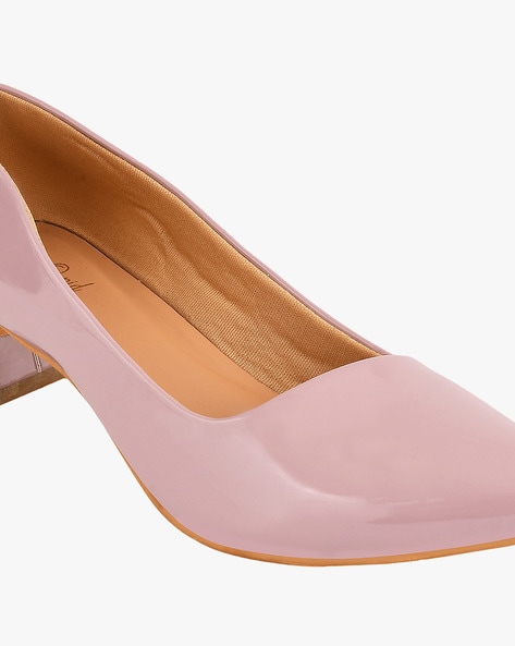 Low block heel discount pumps