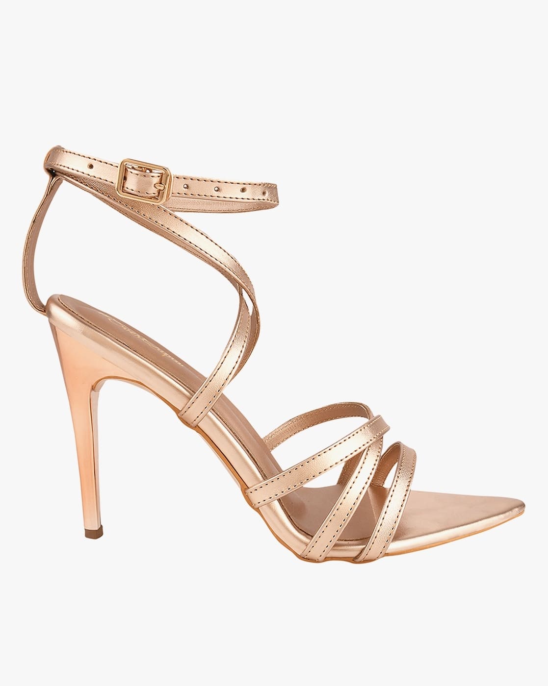 rose gold shoe strap