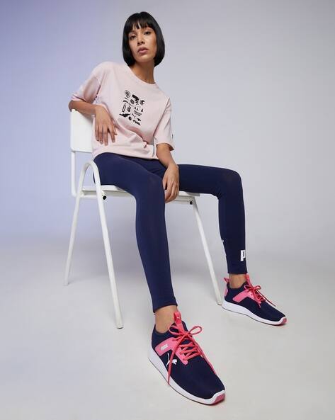 womens blue lace up shoes