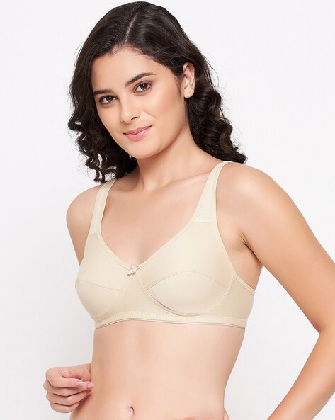 Buy Clovia Nude Lace Non Padded Bra for Women Online @ Tata CLiQ