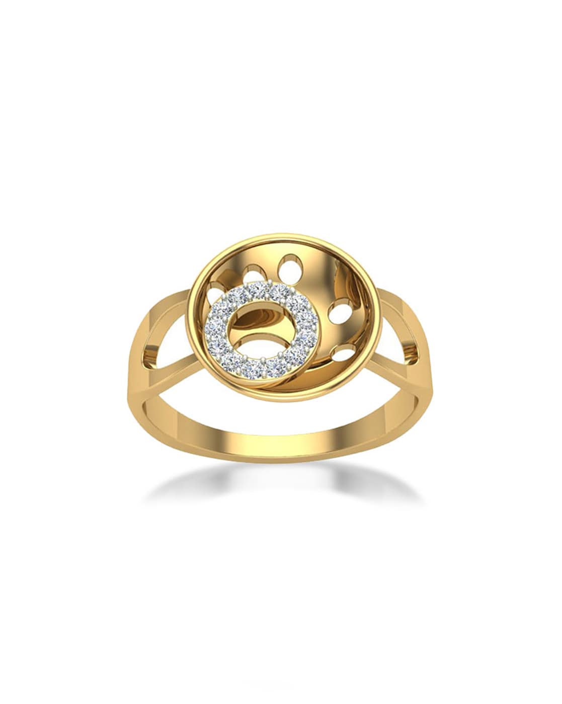 Om Shanti Gold Ring Online Jewellery Shopping India | Yellow Gold 14K |  Candere by Kalyan Jewellers