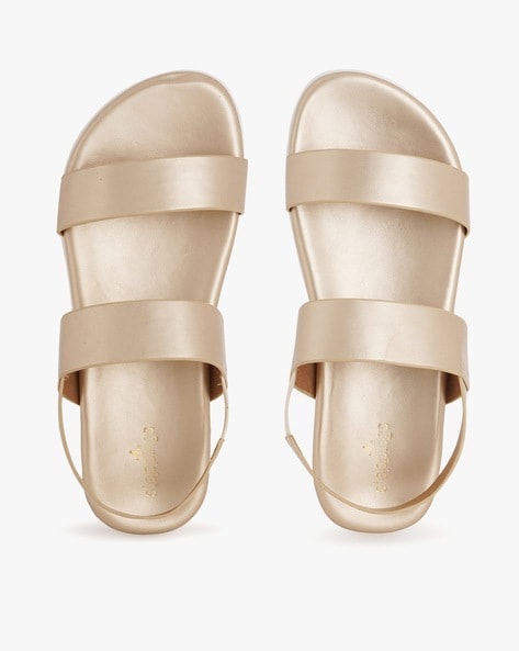 Buy Gold Flat Sandals for Women by Anna Claire Online | Ajio.com