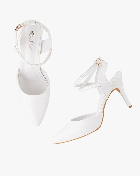 Buy White Heeled Shoes for Women by Everqupid Online