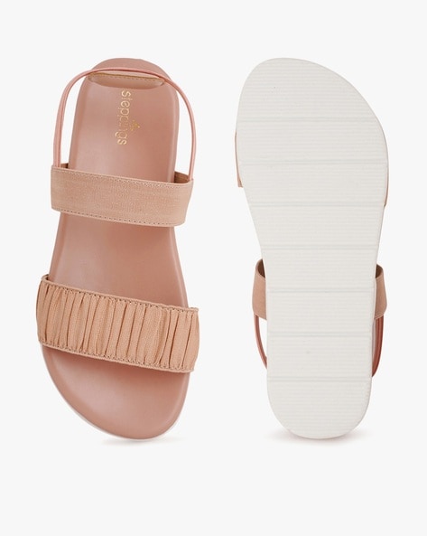 Sling-Back Dual-Strap Flat Sandals