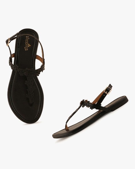 New look black online flat sandals