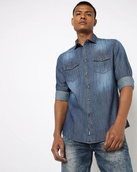 Best jeans shirt for men price Deals