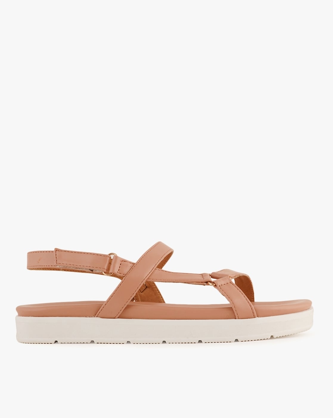 Buy Nude Flat Sandals for Women by Steppings Online