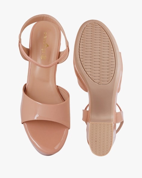 Buy Nude Heeled Sandals for Women by Steppings Online Ajio