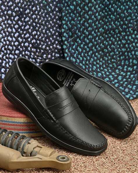 Genuine Leather Penny Loafers