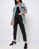 DNMX High-Rise Slim Mom-Fit Jeans Jet Black