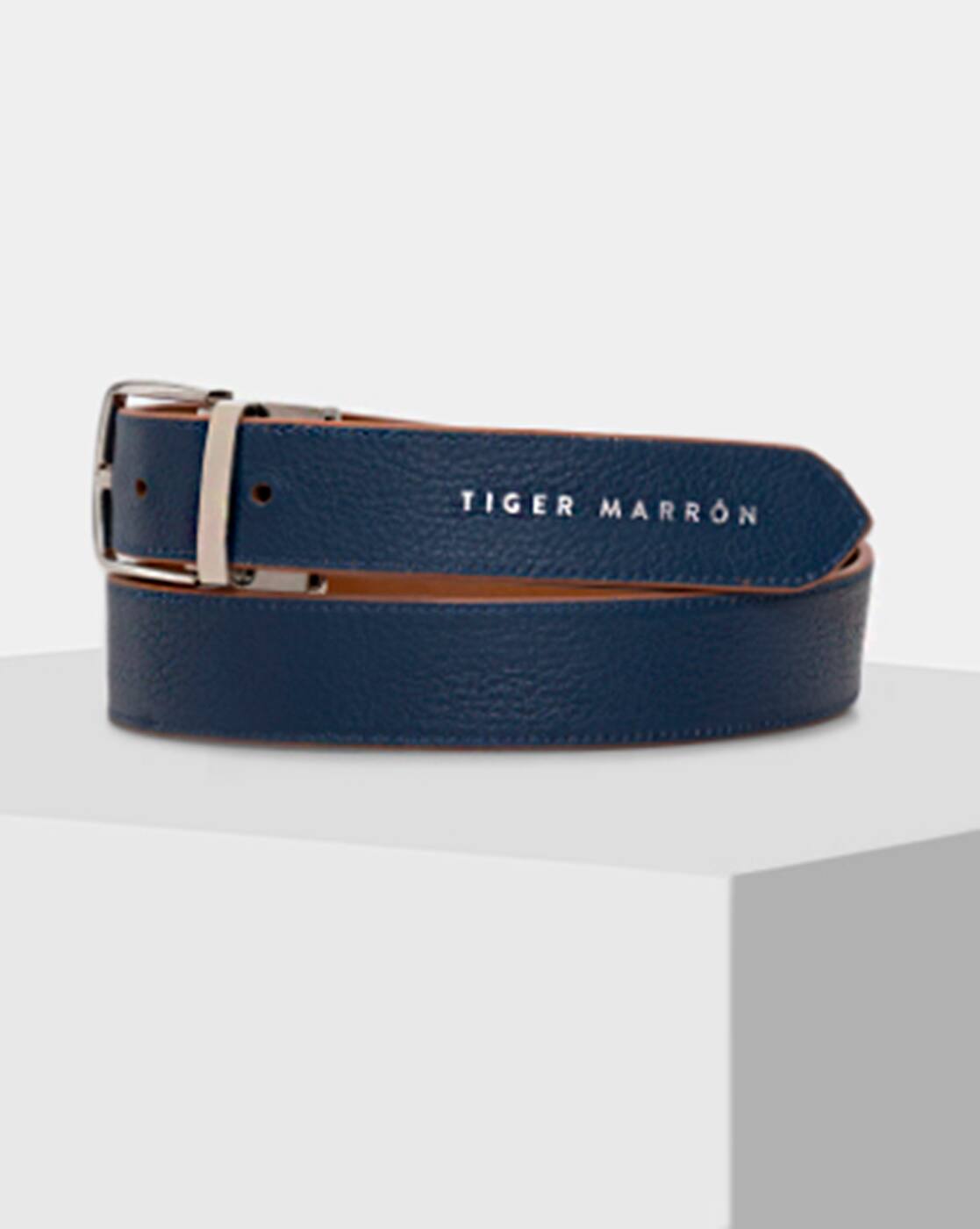 Buy Blue Belts for Men by Tiger Marron 