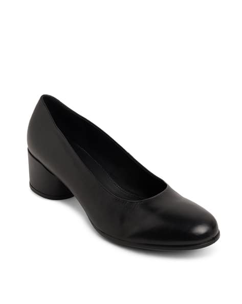 Women Black Shape Mod Block 35 Mm Pumps