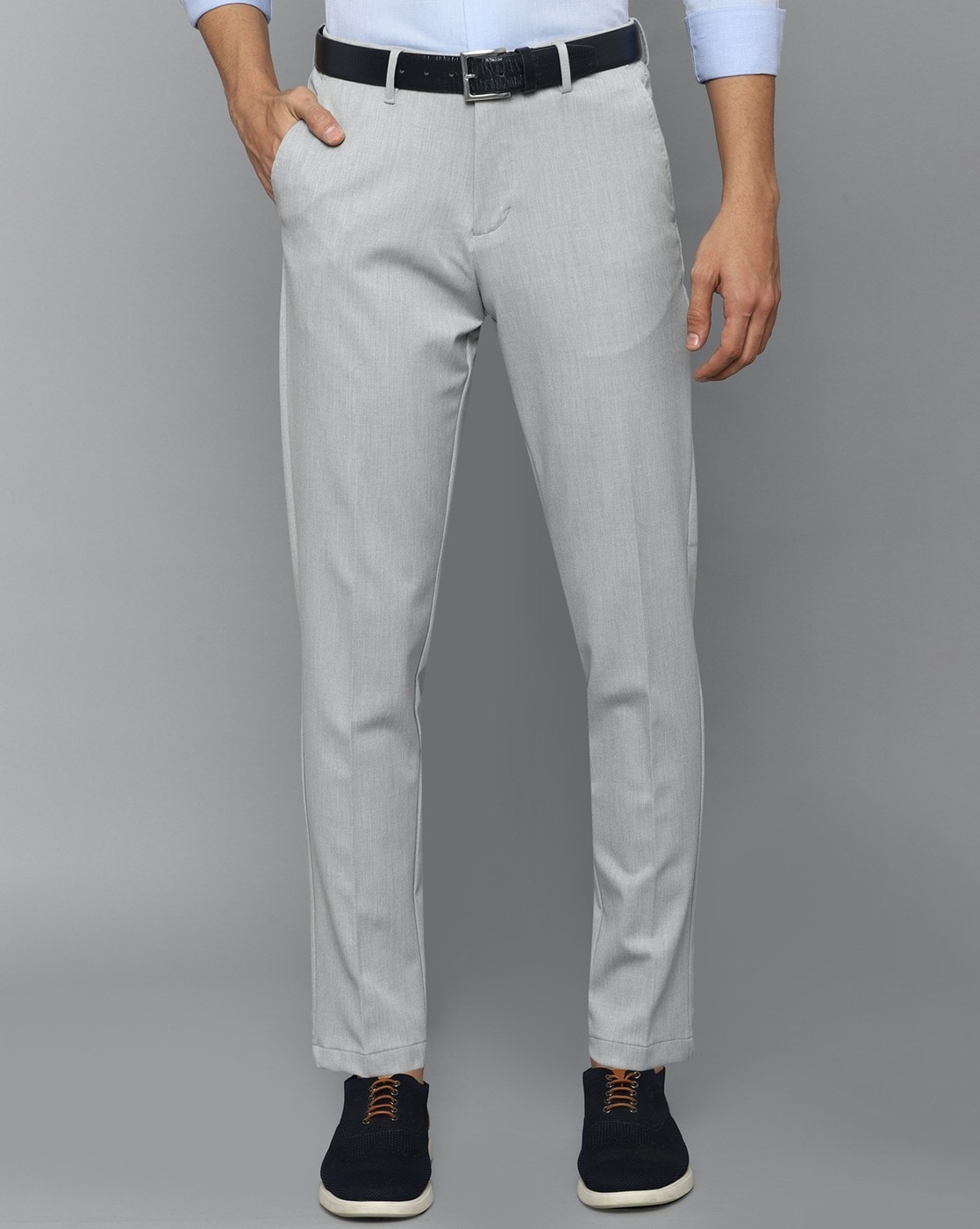 Allen Solly Slim Fit Men Grey Trousers  Buy Allen Solly Slim Fit Men Grey  Trousers Online at Best Prices in India  Flipkartcom