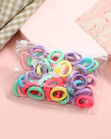 Jewels galaxy Pack of 50 Hair Ties