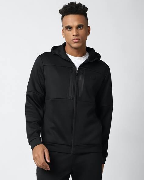 VANHEUSEN FLEX Slim Fit Zip-Front Hooded Jacket