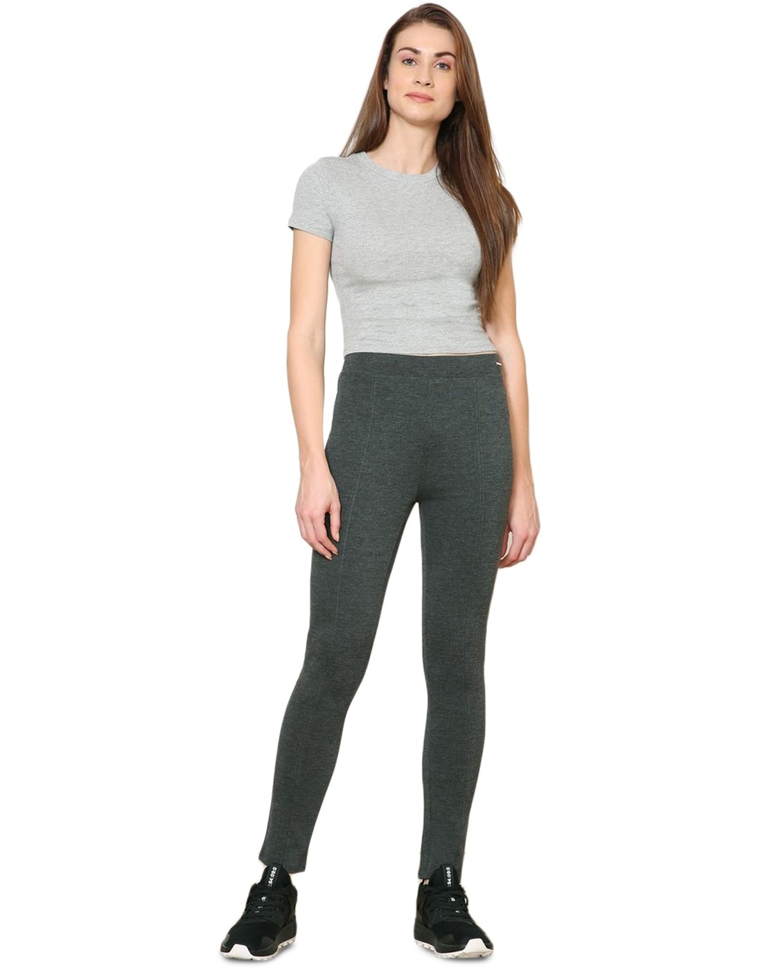 Buy Charcoal Melange Track Pants for Women by VAN HEUSEN Online