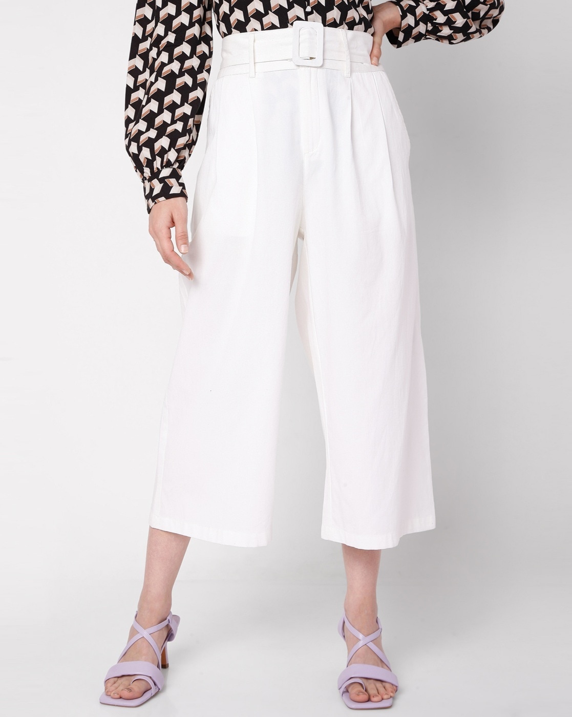 Quiz Clothing Trousers and Pants  Buy Quiz Clothing Light Blue Scuba Crepe Culotte  Trousers Online  Nykaa Fashion