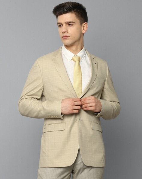 Buy Khaki Blazers & Waistcoats for Men by LOUIS PHILIPPE Online