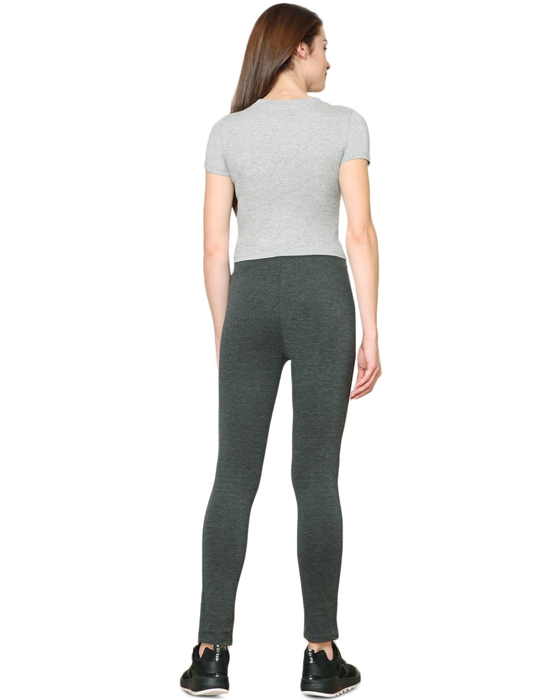 Buy Charcoal Melange Track Pants for Women by VAN HEUSEN Online