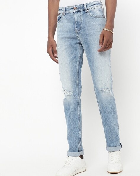 Tommy hilfiger ripped discount jeans