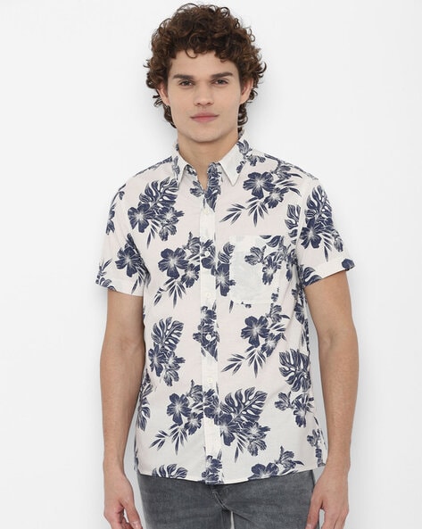 American eagle clearance flower shirt