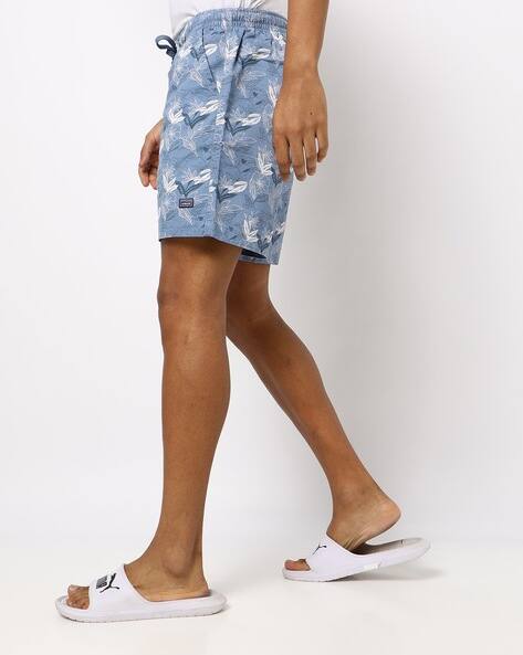 Buy Blue Shorts 3/4ths for Men by STATUS QUO Online