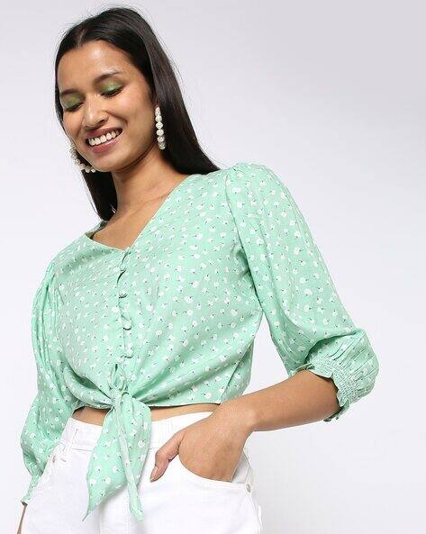 Buy Sage Green Tops for Women by AND Online | Ajio.com