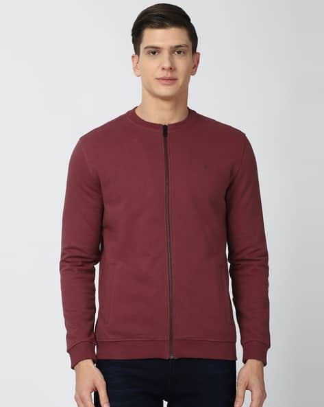 Crew-Neck Cardigan with Insert Pockets