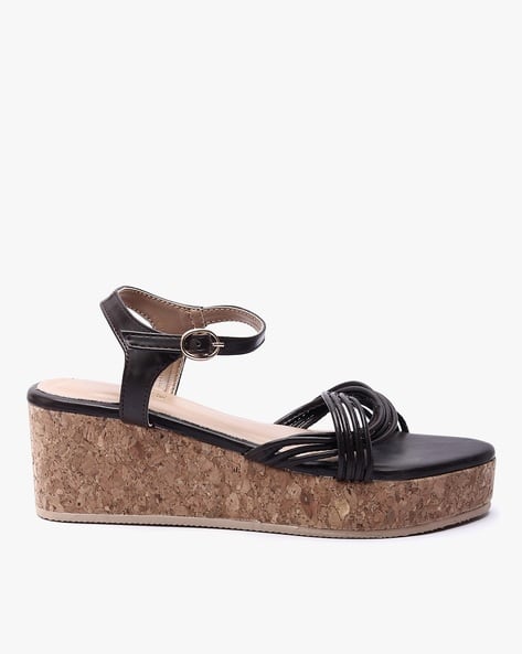 Ankle-Strap Wedge Sandals