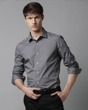 Buy Grey Shirts for Men by Rare Rabbit 