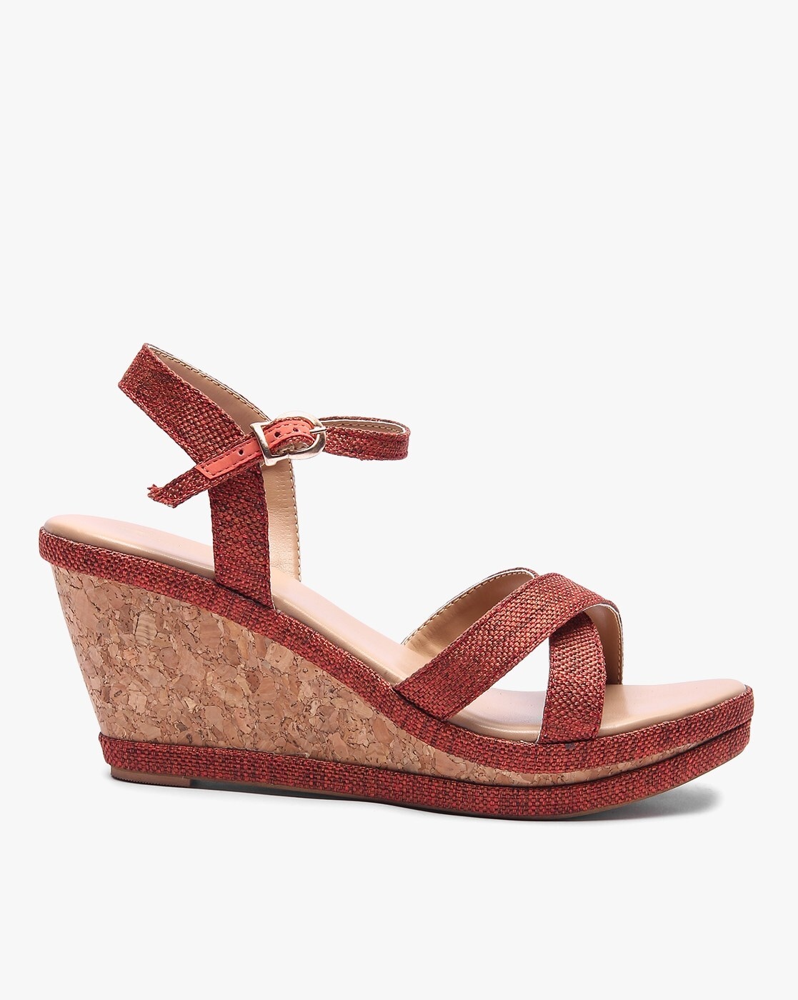 Maroon deals wedge heels