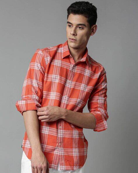 Orange Shirts for Men by Rare Rabbit 