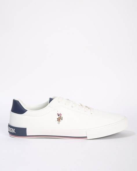 Buy White & Navy Blue Sneakers for Men by . Polo Assn. Online 