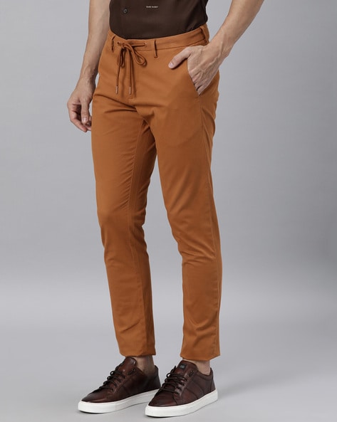 Casual trousers Fabiana Filippi  Spello dark orange crepe silk blend pants   PA79819H3794012