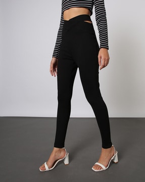 High Waist Legging with Ankle Detail – The Obsessions Boutique