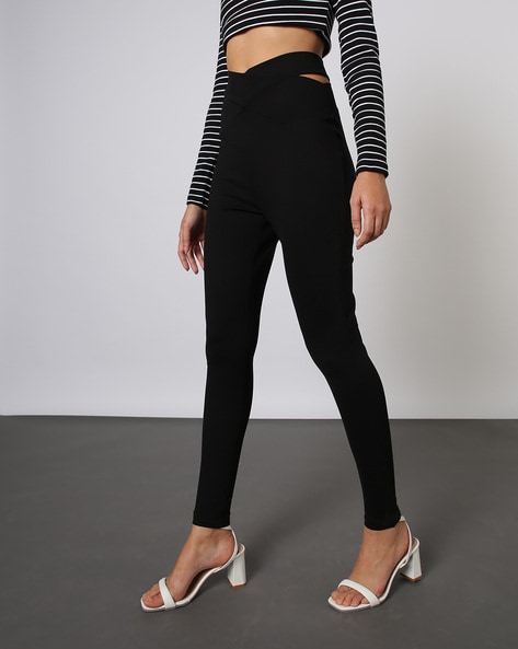 Buy Jockey Black Regular Fit Tights - IW05 for Women Online @ Tata