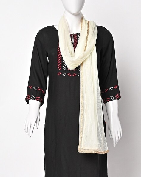Dupatta with Lace Border Price in India