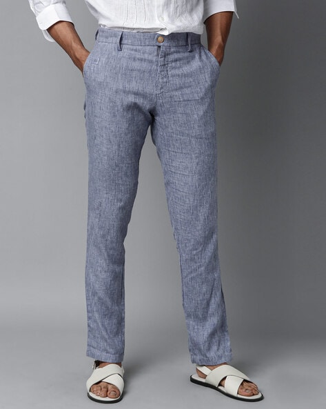 Buy RARE RABBIT Grey Casual Trousers Online