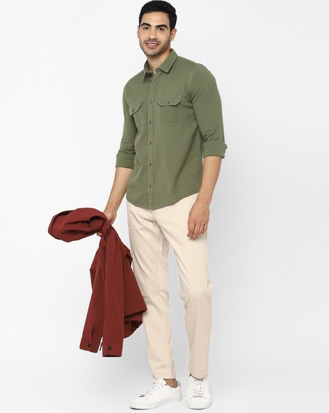 Beige Chino Pants  Oliver Wicks