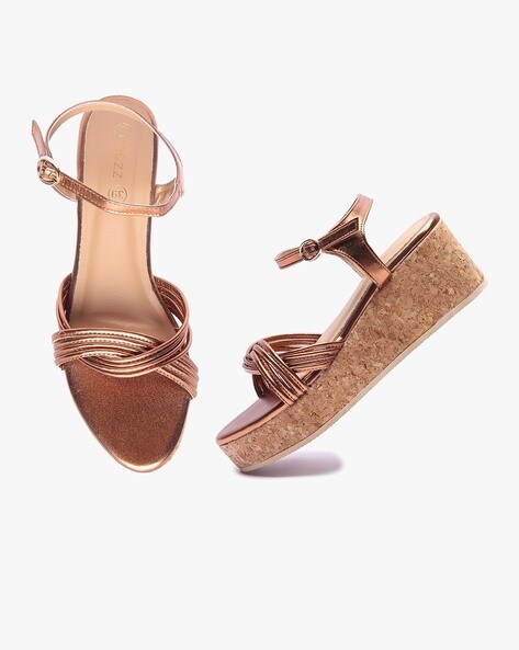 Bronze Wedge Heels | ShopStyle