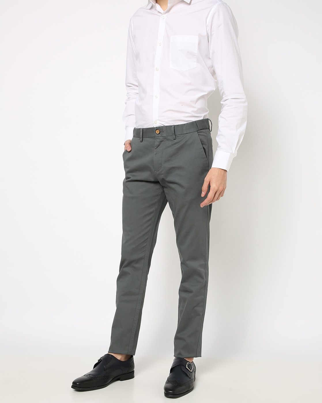 ReSLAG Slim Fit Men Grey Trousers - Buy ReSLAG Slim Fit Men Grey Trousers  Online at Best Prices in India | Flipkart.com
