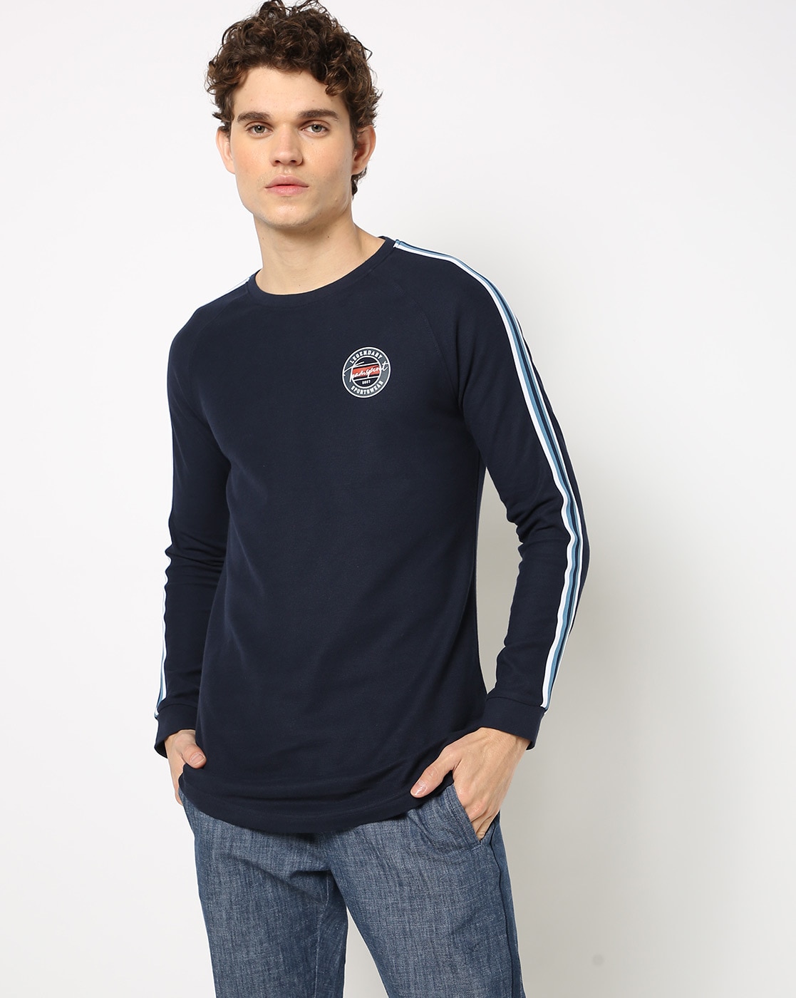 Buy Navy Tshirts for Men by Teamspirit Online