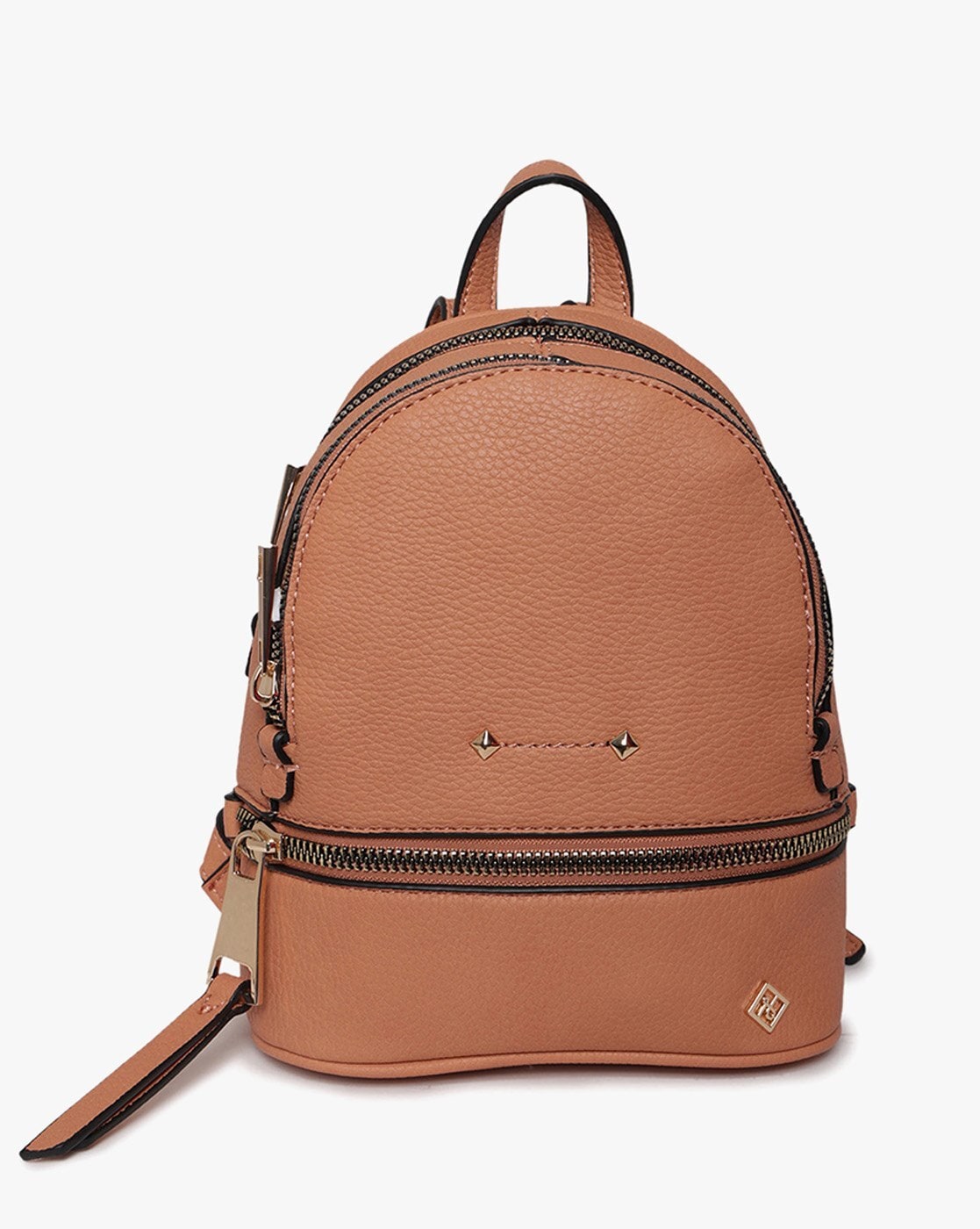 Buy HOOM Classic Casual Studded PU Leather Unisex School Student Laptop  Backpack Suits for Camping(Tangerine Orange) Online at Low Prices in India  - Paytmmall.com
