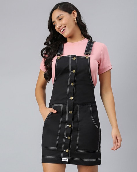 Skirt Overalls - Black – FIVE&KNUX