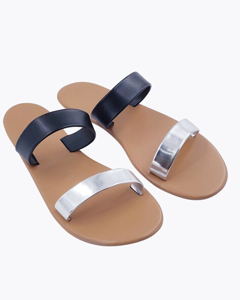 Buy A S RETAIL Women Flat Sandals (Black and Grey) Size 7 Pack of 2 Online  at Best Prices in India - JioMart.